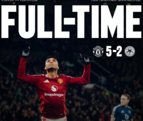 华体会hth-【联赛杯】曼联5比2莱斯特城，卡塞米罗B费各两球